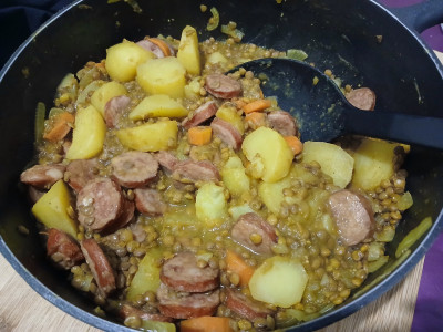 Saucisses lentilles